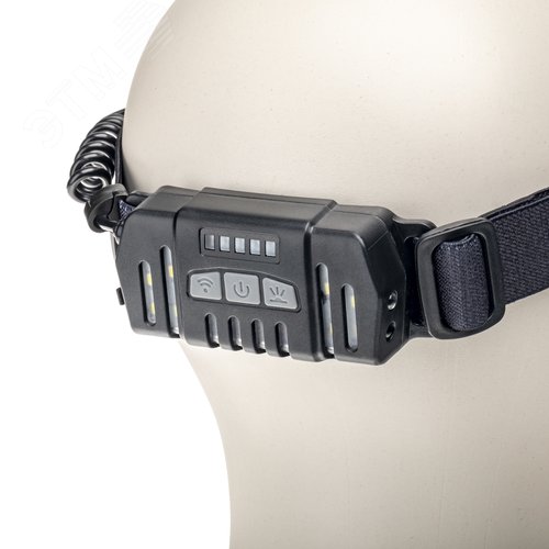 Фонарь налобный, аккумуляторный, LED COB, гибкая панель, регулируемый ремень, датчик движения, 5 режимов работы, 7Вт, 1200 мАч, 300Лм, IP44 - фото 4