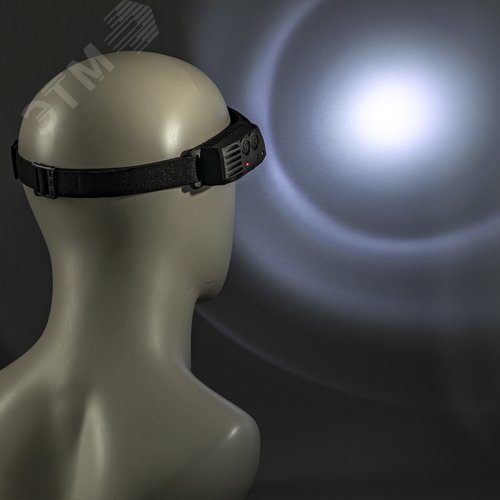 Фонарь налобный, аккумуляторный, LED COB, гибкая панель, боковой фонарь, регулируемый ремень, датчик движения, 5 режимов работы, 7Вт+3Вт, 1200 мАч, 600Лм, IP44 - фото 13