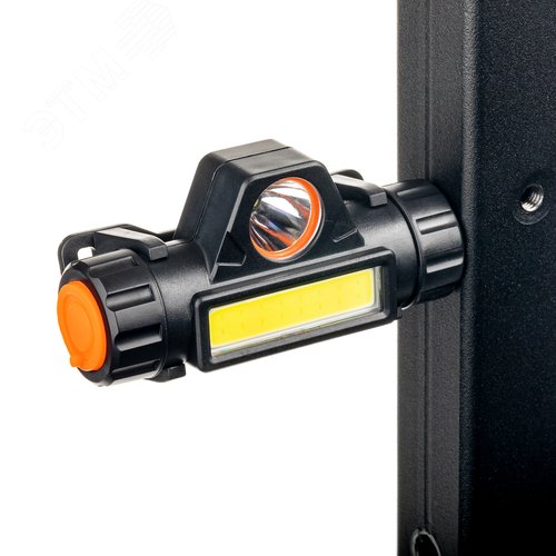 Фонарь налобный, аккумуляторный, LED COB, регулируемый ремень, магнит, 2 режима работы, 5Вт+3Вт, 1200 мАч, 210Лм, IP44 - фото 3