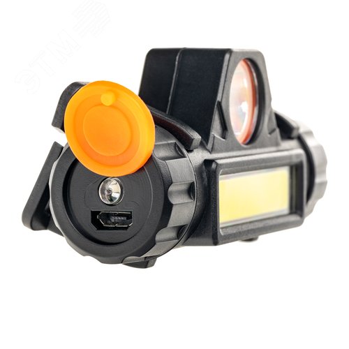 Фонарь налобный, аккумуляторный, LED COB, регулируемый ремень, магнит, 2 режима работы, 5Вт+3Вт, 1200 мАч, 210Лм, IP44 - фото 5