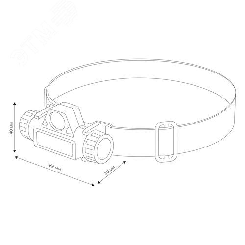 Фонарь налобный, аккумуляторный, LED COB, регулируемый ремень, магнит, 2 режима работы, 5Вт+3Вт, 1200 мАч, 210Лм, IP44 - фото 11