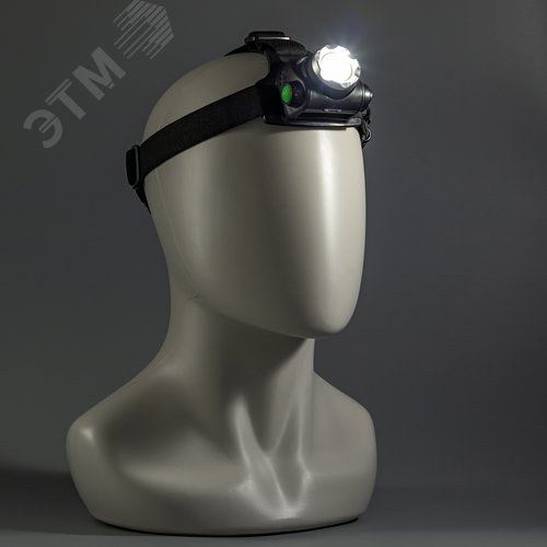 Фонарь налобный, аккумуляторный, LED, регулируемый ремень, 3 режима работы, 10Вт, 1200 мАч, 200Лм, IP44 - фото 7
