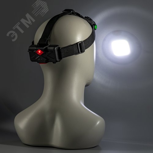 Фонарь налобный, аккумуляторный, LED, регулируемый ремень, 3 режима работы, 10Вт, 1200 мАч, 200Лм, IP44 - фото 8