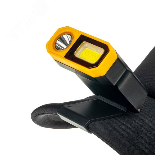 Фонарь налобный, аккумуляторный, LED, регулируемый ремень, крепление на кепку, датчик движения, 5 режимов работы, 5Вт+5Вт, 1200 мАч, 300Лм, IP44 - фото 10