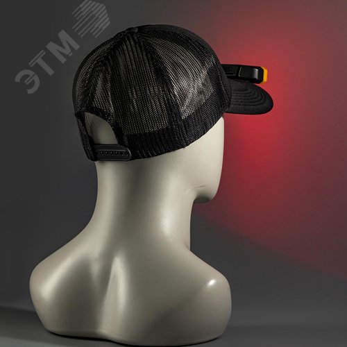 Фонарь налобный, аккумуляторный, LED, регулируемый ремень, крепление на кепку, датчик движения, 5 режимов работы, 5Вт+5Вт, 1200 мАч, 300Лм, IP44 - фото 14