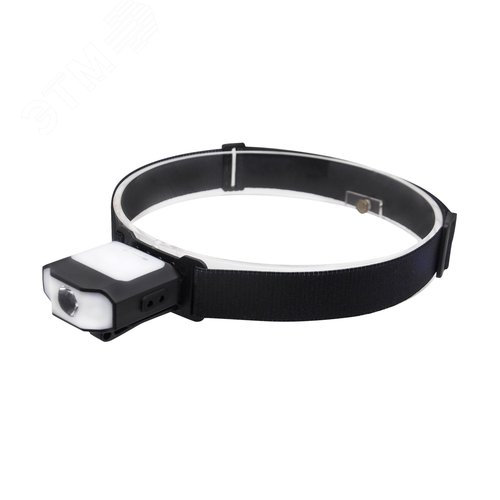 Фонарь налобный, аккумуляторный, LED, регулируемый ремень, крепление на кепку, подвес, датчик движения, 3 режима работы, 5Вт, 1200 мАч, 180Лм, IP44 - фото 1