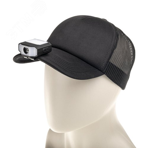 Фонарь налобный, аккумуляторный, LED, регулируемый ремень, крепление на кепку, подвес, датчик движения, 3 режима работы, 5Вт, 1200 мАч, 180Лм, IP44 - фото 6