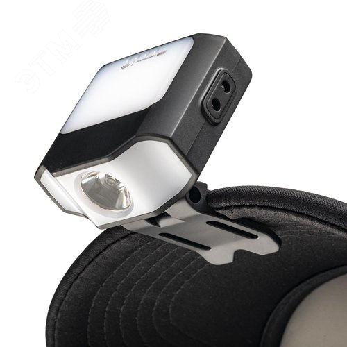 Фонарь налобный, аккумуляторный, LED, регулируемый ремень, крепление на кепку, подвес, датчик движения, 3 режима работы, 5Вт, 1200 мАч, 180Лм, IP44 - фото 11