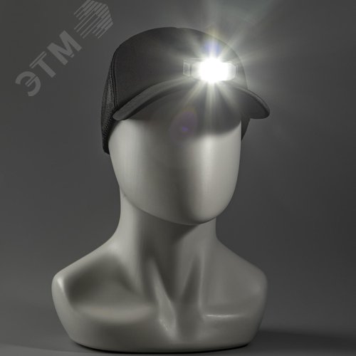 Фонарь налобный, аккумуляторный, LED, регулируемый ремень, крепление на кепку, подвес, датчик движения, 3 режима работы, 5Вт, 1200 мАч, 180Лм, IP44 - фото 14