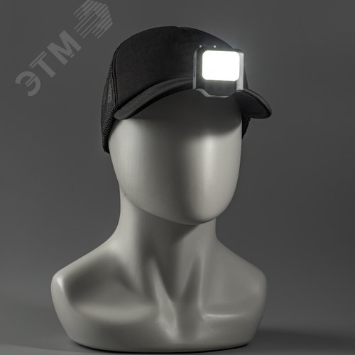 Фонарь налобный, аккумуляторный, LED, регулируемый ремень, крепление на кепку, подвес, датчик движения, 3 режима работы, 5Вт, 1200 мАч, 180Лм, IP44 - фото 16