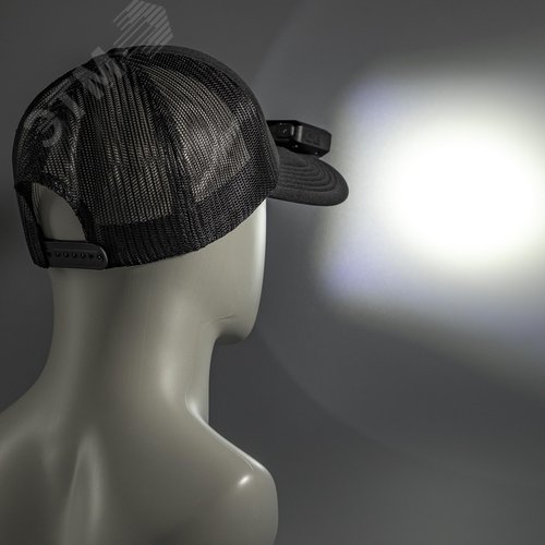 Фонарь налобный, аккумуляторный, LED, регулируемый ремень, крепление на кепку, подвес, датчик движения, 3 режима работы, 5Вт, 1200 мАч, 180Лм, IP44 - фото 17