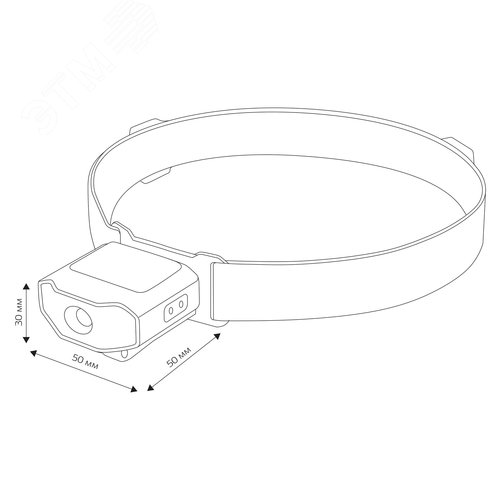 Фонарь налобный, аккумуляторный, LED, регулируемый ремень, крепление на кепку, подвес, датчик движения, 3 режима работы, 5Вт, 1200 мАч, 180Лм, IP44 - фото 21
