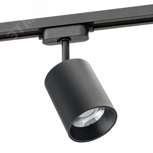 Светильник трековый, накладной, светодиодный, ARTLINE, поворотный, цилиндр, 80х80х100мм, 12Вт, 960Лм, 4000К, 230В, алюминий, 4.2м кв, черный - фото 1