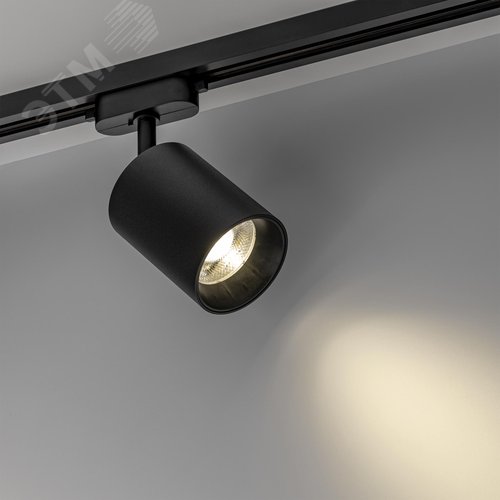 Светильник трековый, накладной, светодиодный, ARTLINE, поворотный, цилиндр, 80х80х100мм, 12Вт, 960Лм, 4000К, 230В, алюминий, 4.2м кв, черный - фото 3
