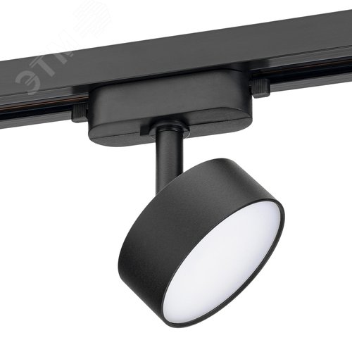 Светильник трековый, накладной, светодиодный, ARTLINE, поворотный, с регулировкой угла наклона, цилиндр, 75х75х30mm, 10 Вт, 700Лм, 4000К, 230В, алюминий, 4,5м, черный - фото 1