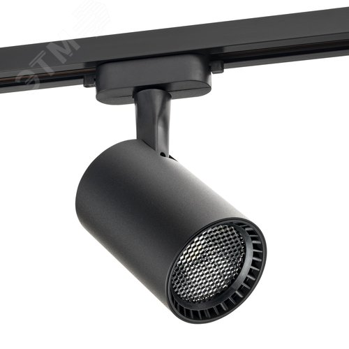 Светильник трековый, накладной, светодиодный, ARTLINE, поворотный, антибликовый, цилиндр, 75x75x115mm, 20Вт, 1700Лм, 4000К, 230В, алюминий, 9м, черный - фото 1