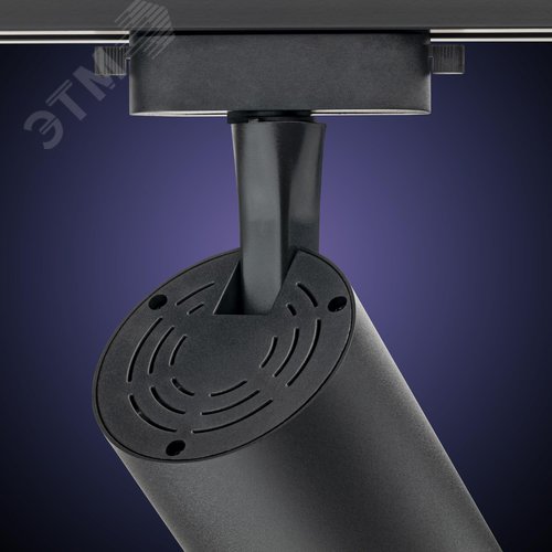 Светильник трековый, накладной, светодиодный, ARTLINE, поворотный, антибликовый, цилиндр, 75x75x115mm, 20Вт, 1700Лм, 4000К, 230В, алюминий, 9м, черный - фото 5