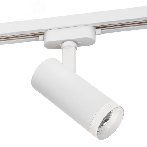 Светильник трековый, накладной, светодиодный, ARTLINE, поворотный, с регулировкой фокуса, цилиндр, 57x57x135mm, 10 Вт, 850Лм, 4000К, 230В, алюминий, 5,5м, белый - фото 1