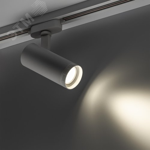 Светильник трековый, накладной, светодиодный, ARTLINE, поворотный, с регулировкой фокуса, цилиндр, 57x57x135mm, 10 Вт, 850Лм, 4000К, 230В, алюминий, 5,5м, белый - фото 3
