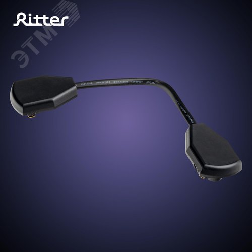 Коннектор трековый, для соединения шинопровода, гибкий, узкий, ARTLINE, пластик/медь, черный - фото 2