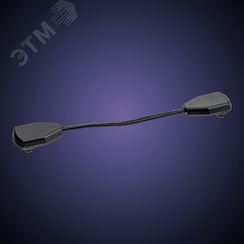 Коннектор трековый, для соединения шинопровода, гибкий, узкий, ARTLINE, пластик/медь, черный - фото 3