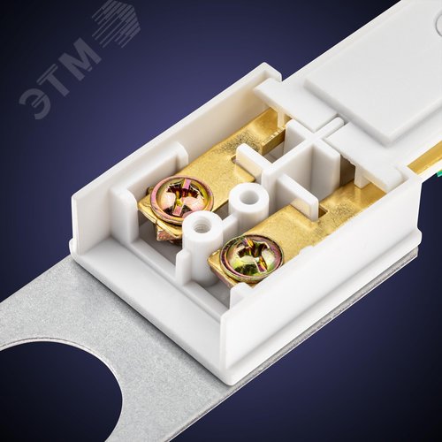 Коннектор питания для шинопровода, прямой, ARTLINE, пластик/медь, белый - фото 4