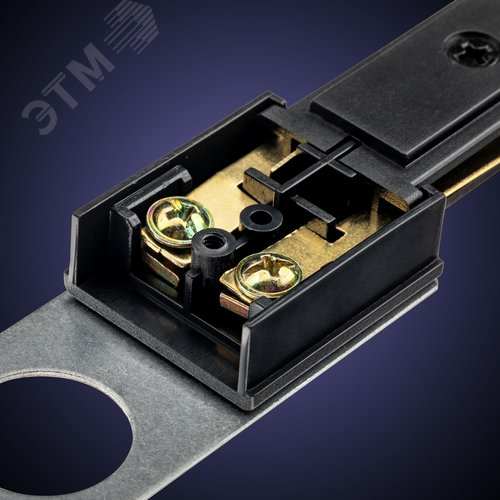 Коннектор питания для шинопровода, прямой, ARTLINE, пластик/медь, черный - фото 4