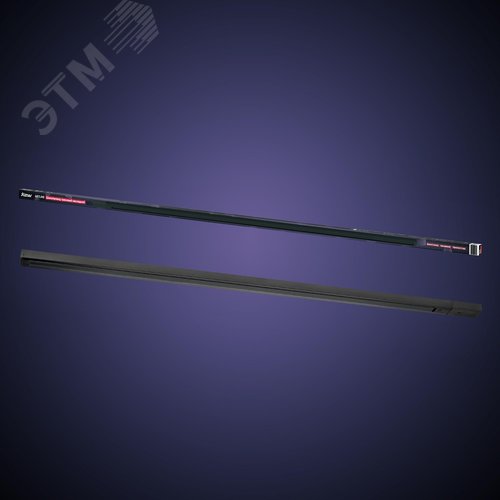 Шинопровод трековый, накладной, однофазный, ARTLINE, с питанием и заглушкой, 2 м, алюминий/медь с держателями с пластиковой планкой, черный - фото 8