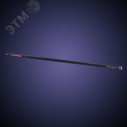 Шинопровод трековый, накладной, однофазный, ARTLINE, с питанием и заглушкой, 2 м, алюминий/медь с держателями с пластиковой планкой, черный - фото 9