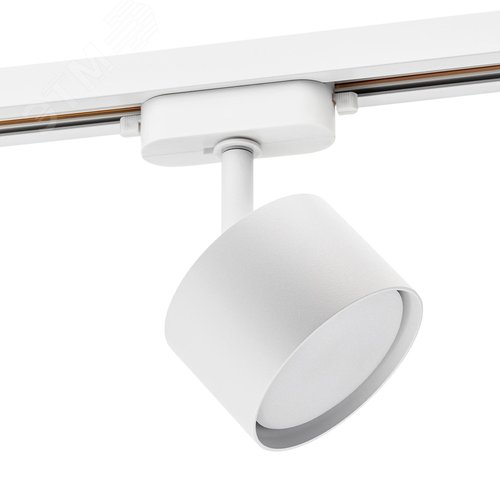 Светильник трековый, накладной, ARTLINE, поворотный, цилиндр, 85x85x55mm, GX53, 230В, алюминий, 4м, белый - фото 1