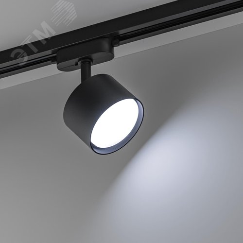 Светильник трековый, накладной, ARTLINE, поворотный, цилиндр, 85x85x55mm, GX53, 230В, алюминий, 4м, черный - фото 3