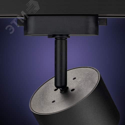 Светильник трековый, накладной, ARTLINE, поворотный, цилиндр, 85x85x55mm, GX53, 230В, алюминий, 4м, черный - фото 5