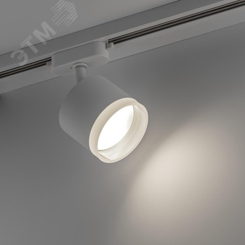 Светильник трековый, накладной, ARTLINE, поворотный, цилиндр, 85х85х70mm, GX53, 230В, алюминий/пластик, 4м, белый - фото 3