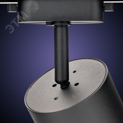 Светильник трековый, накладной, ARTLINE, поворотный, цилиндр, 85х85х70mm, GX53, 230В, алюминий/пластик, 4м, черный - фото 5