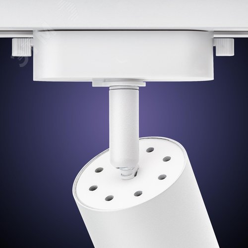 Светильник трековый, накладной, ARTLINE, поворотный, цилиндр, 55x55х100mm, GU10, 230В, алюминий, 4м, белый - фото 5