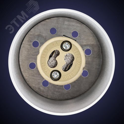 Светильник трековый, накладной, ARTLINE, поворотный, цилиндр, 55x55х100mm, GU10, 230В, алюминий, 4м, белый - фото 6