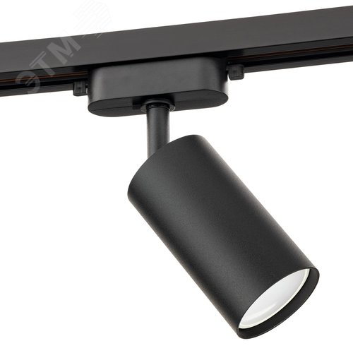 Светильник трековый, накладной, ARTLINE, поворотный, цилиндр, 55х55х100mm, GU10, 230В, алюминий, 4м, черный - фото 1