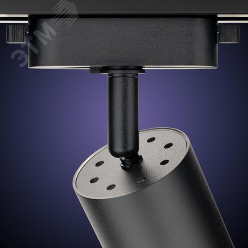 Светильник трековый, накладной, ARTLINE, поворотный, цилиндр, 55х55х100mm, GU10, 230В, алюминий/пластик, 4м, черный - фото 5