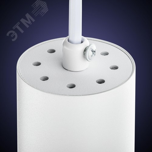 Светильник трековый, подвесной, ARTLINE, цилиндр, 55х55х100mm, GU10, 230В, алюминий, 2,6м, белый - фото 5