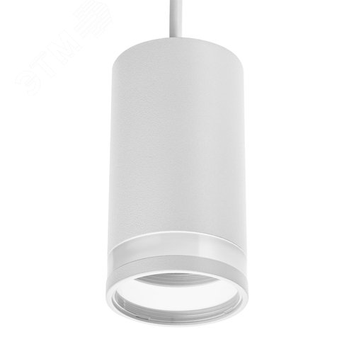Светильник трековый, подвесной, ARTLINE, цилиндр, 55х55х100мм, GU10, 230В, алюминий/пластик, 2.6м кв, белый - фото 1