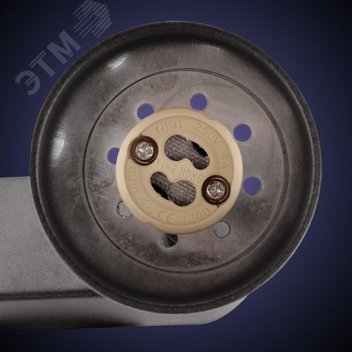 Светильник накладной, ARTON, поворотный, цилиндр, 260x55x160мм, 2хGU10, алюминий, черный - фото 6