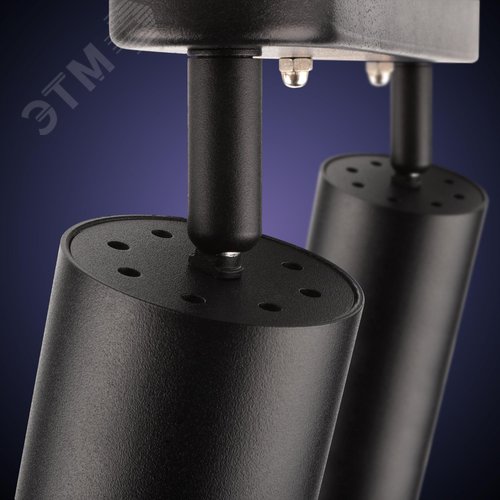 Светильник накладной, ARTON, поворотный, цилиндр, 260x55x160мм, 2хGU10, алюминий, черный - фото 7