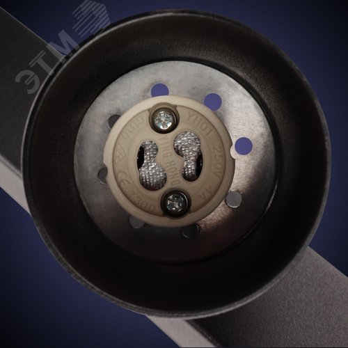 Светильник накладной, ARTON, поворотный, цилиндр, 350x55x160мм, 3хGU10, алюминий, черный - фото 6