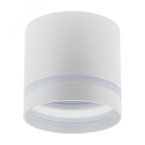 Светильник накладной, ARTON, цилиндр, 85х85х80мм, GX53, алюминий, белый - фото 1
