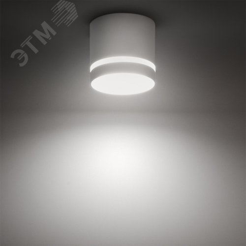 Светильник накладной, ARTON, цилиндр, 85х85х80мм, GX53, алюминий, белый - фото 3