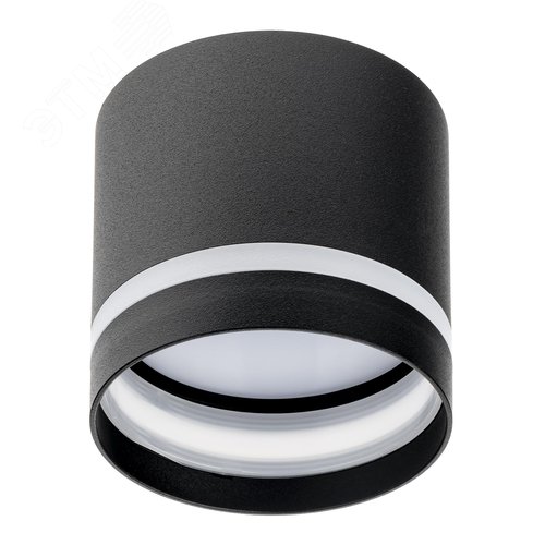 Светильник накладной, ARTON, цилиндр, 85х85х80мм, GX53, алюминий, черный - фото 1