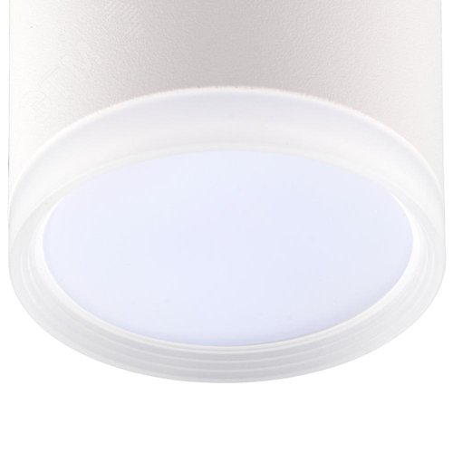 Светильник накладной, ARTON, цилиндр, 85х85х70мм, GX53, алюминий/стекло, белый - фото 2