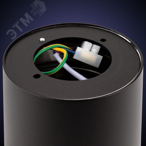 Светильник накладной, ARTON, цилиндр, 85х85х70мм, GX53, алюминий/стекло, черный - фото 5