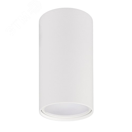 Светильник накладной, ARTON, цилиндр, 55х55х100мм, GU10, алюминий, белый - фото 1