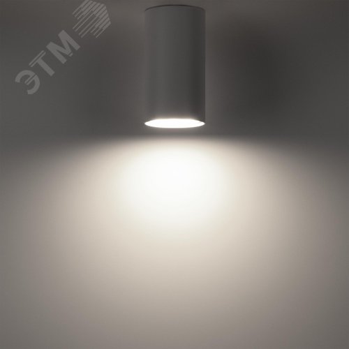 Светильник накладной, ARTON, цилиндр, 55х55х100мм, GU10, алюминий, белый - фото 3